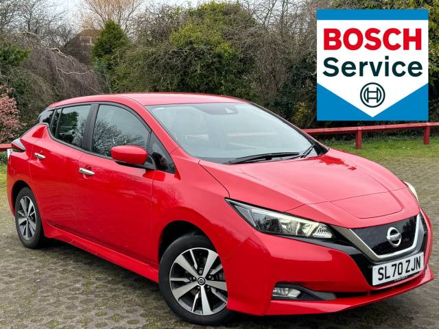 Nissan Leaf 0.0 110kW Acenta 40kWh 5dr Auto [6.6kw Charger] Hatchback Electric Red